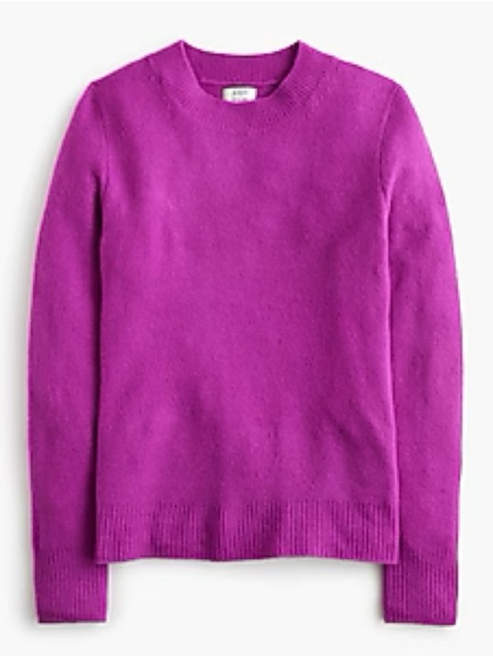 J. Crew Factory Women's Crewneck Sweater in Bright Fuchsia